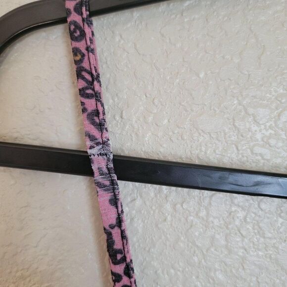 Pretty Little Things Womens Top 8/M Leopard Print Blouse Cami Pink New - Picture 7 of 10